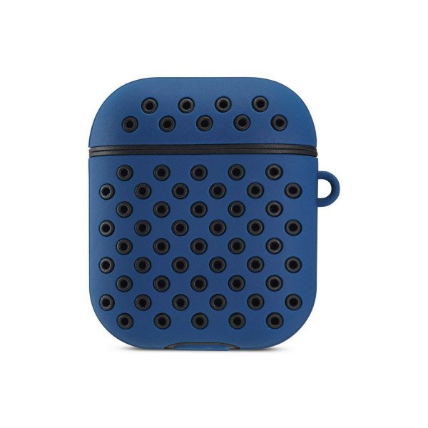 Wholesale Airpod (2 / 1) Honeycomb Mesh Sports Cover Skin for Airpod Charging Case (Blue Black)